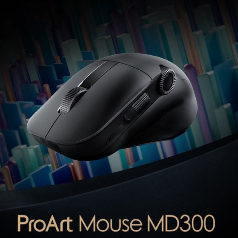 ASUS 華碩 ProArt Mouse MD300 無線滑鼠 - 電腦配件 - 塑膠 黑色