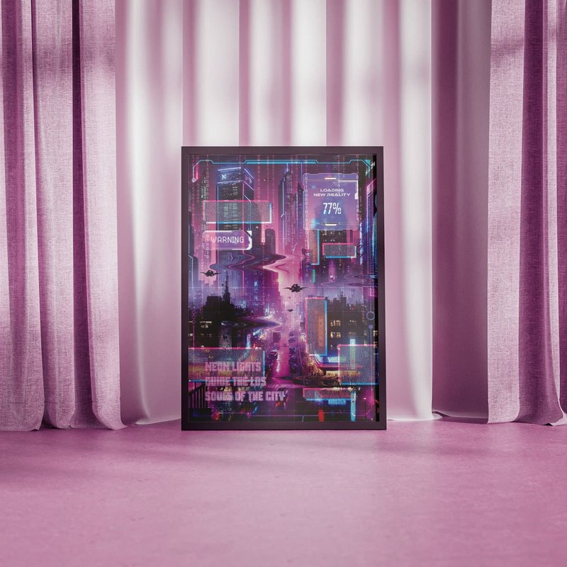 Code:Magenta A3 Window Poster (2option) - 海報/掛畫/掛布 - 紙 紫色