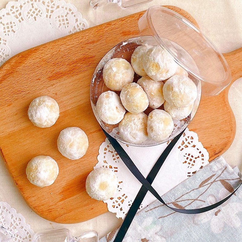 French Nut Snowball [Hand-made Biscuits] Canned - คุกกี้ - วัสดุอื่นๆ 