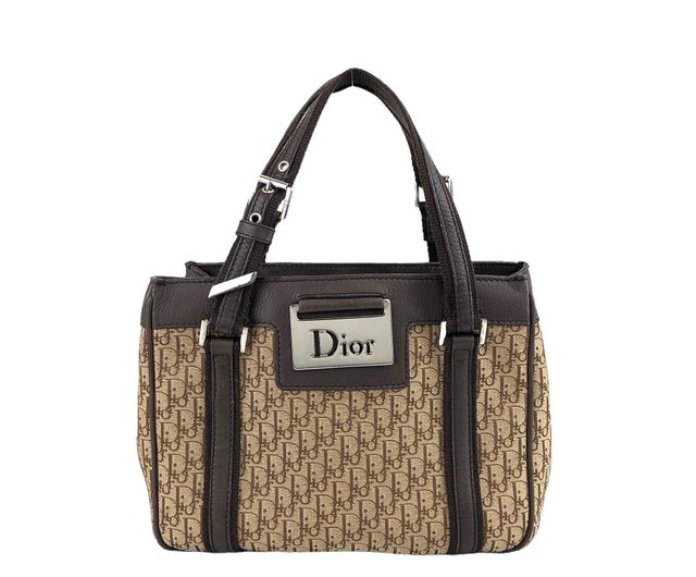 日本直送 名牌中古包 】Christian Dior クリスチャン ディオール ストリートシック ハンドバッグ ブラウン ジャガード ボストン  vh7zt6 - ショップ VintageShop solo トートバッグ・ハンドバッグ - Pinkoi