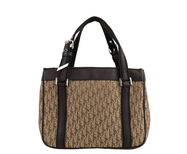【上品さを醸し出す♪】Dior Streetchic バッグ(ブラウン) Christian Dior Street Chic Trotter Brown Leather Mini Boston