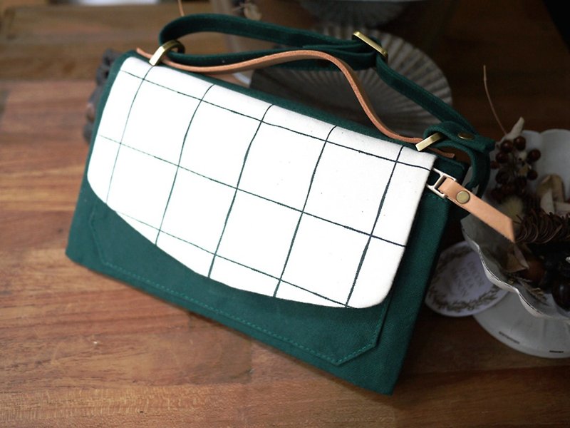 Cellphone Purse - Clutch Bags - Cotton & Hemp Green
