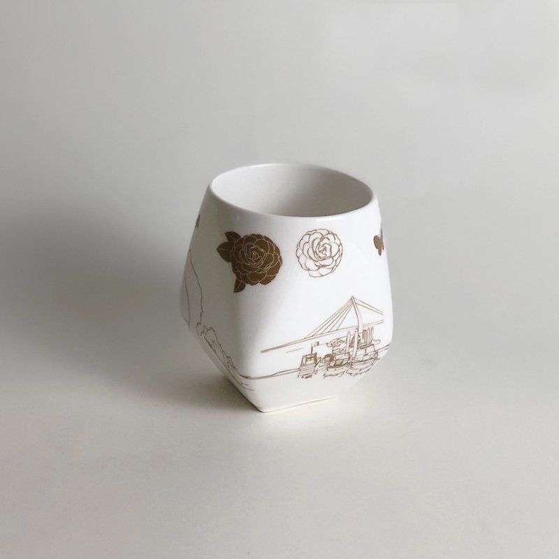 Xinbeiスカイランタンウォーターカップが大好き20070-0000054 - 急須・ティーカップ - 陶器 ホワイト