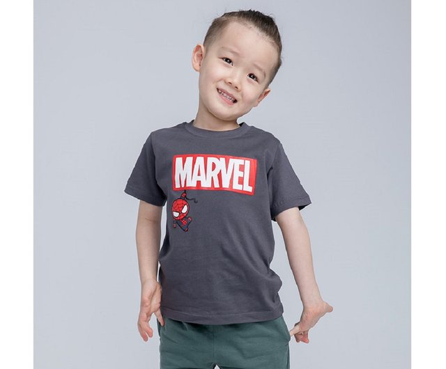 マーベルスパイダーマンマーベルコットン半袖トップTシャツ-子供ML