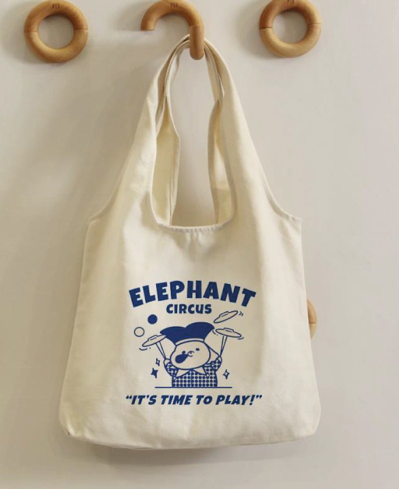 So Elephant Original Circus Series Canvas Bag | Shoulder Bag | Canvas Bag - Handbags & Totes - Other Man-Made Fibers 