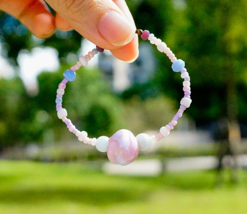 ハンドメイド 顔ビーズ ブレスレット アクリルビーズ フェイスビーズ 顔ビーズ ブレスレット