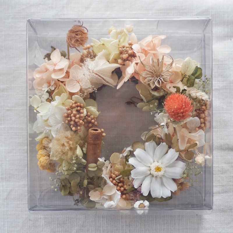 Limited Forest Afternoon Tea_ Small flower donut immortalized dry wreath - Dried Flowers & Bouquets - Plants & Flowers 
