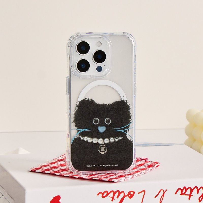 PARIS PETS ELLIE黑貓貓抗黃防摔MagSafe iPhone手機殼 - 手機殼/手機套 - 塑膠 多色