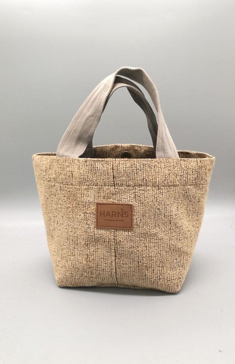 HARNS snack bag tote bag, lunch bag - Handbags & Totes - Other Materials Khaki