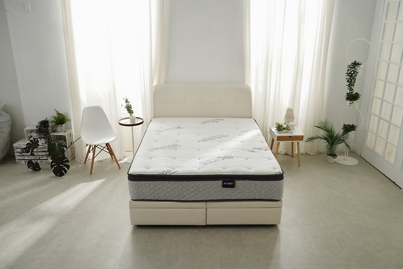 Awake Raffia Tencel Firm Independent Tube Mattress - Other Furniture - Eco-Friendly Materials White