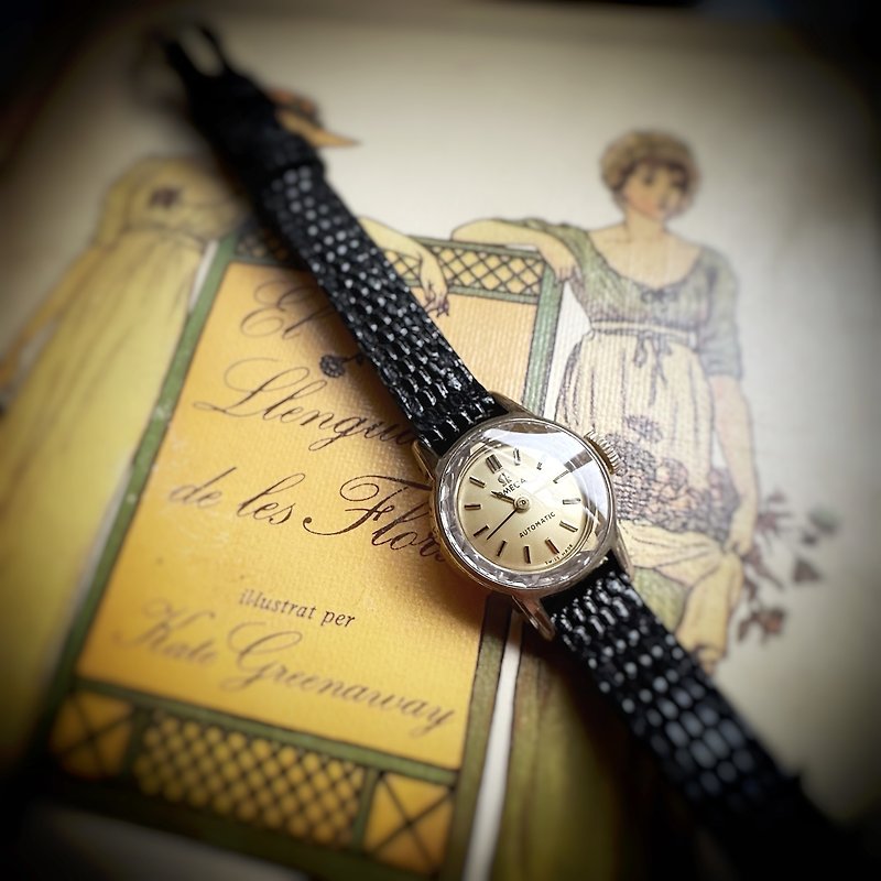 【1970's Ladies OMEGA Gold Plated Semi-Automatic Winding Mechanical Watch】 - Women's Watches - Other Metals Black