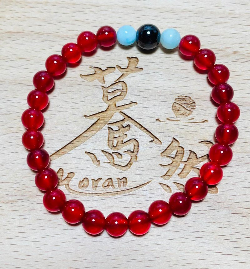 Suran (Bracelet Series) Rose Carnelian--Health - สร้อยข้อมือ - หยก สีแดง