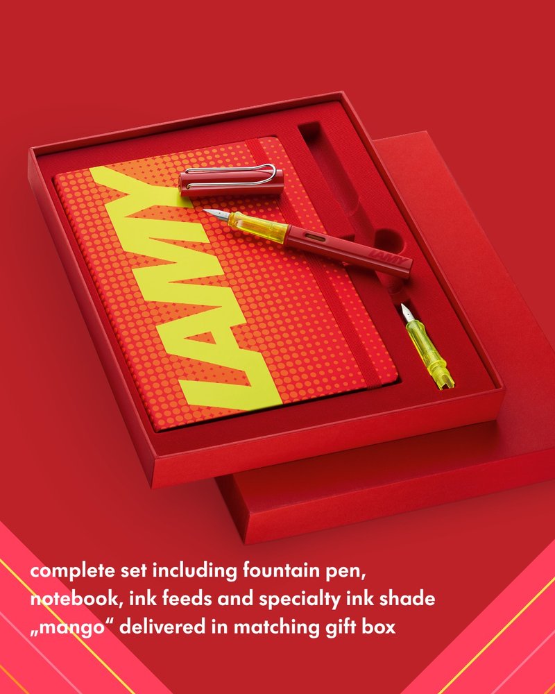 LAMY 全球限量 鋼筆+A5筆記本禮盒 / AL star系列 - 光澤紅 - 鋼筆 - 鋁合金 紅色