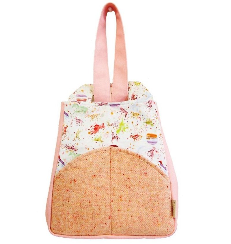 【散步系列】手提包 - 奇幻 動物 銀河 - 手提包/手提袋 - 其他材質 粉紅色