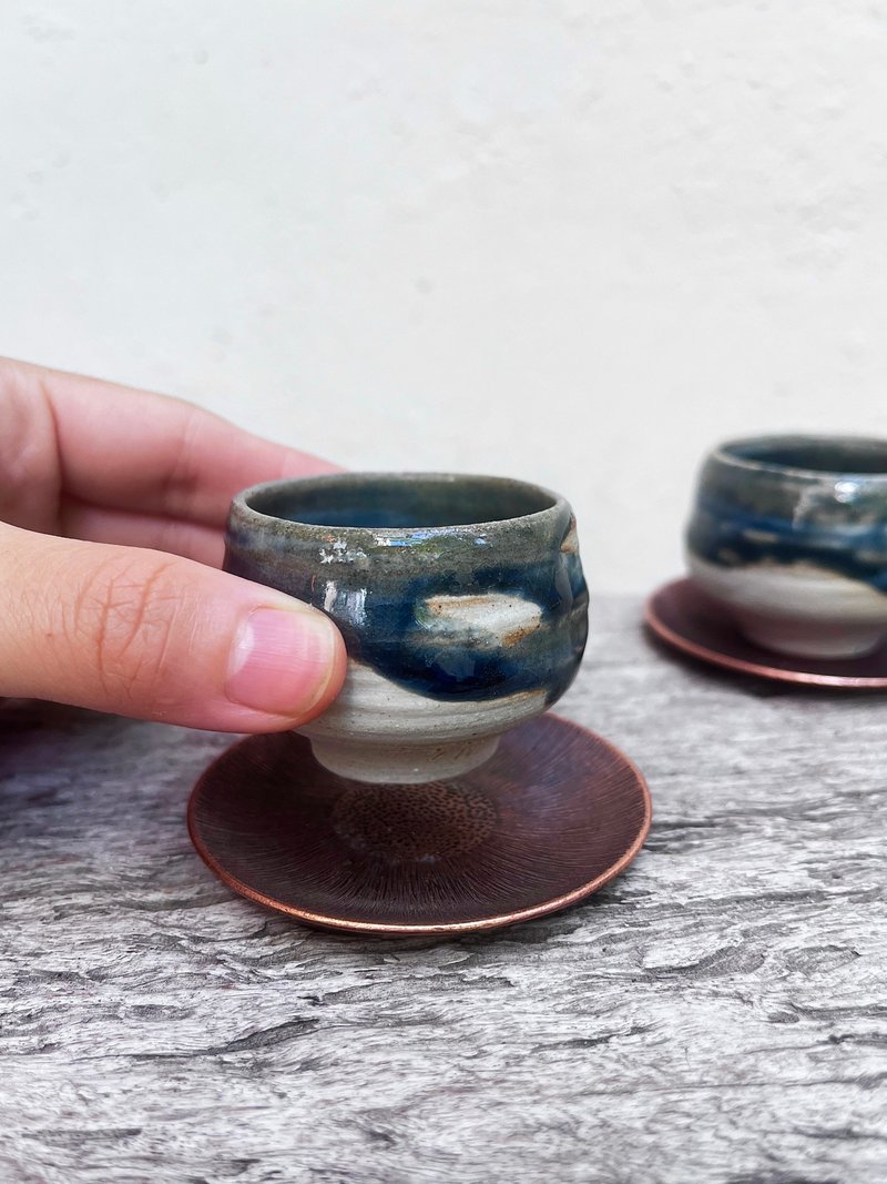 墨藍 茶杯 酒杯 兩入 | 陶器皿 - 茶壺/茶杯/茶具 - 陶 藍色