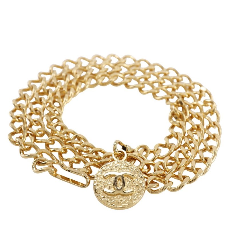 【日本直送】シャネル CHANEL チェーンベルト ベルト ココマーク 金メッキ レディース【中古】 - 皮帶/腰帶 - 其他金屬 金色