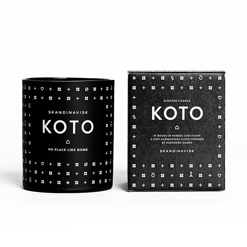 [Korean SANDDININAVISK Fragrance] KOTO Dream Paradise Scent Candle - Candles & Candle Holders - Wax Black