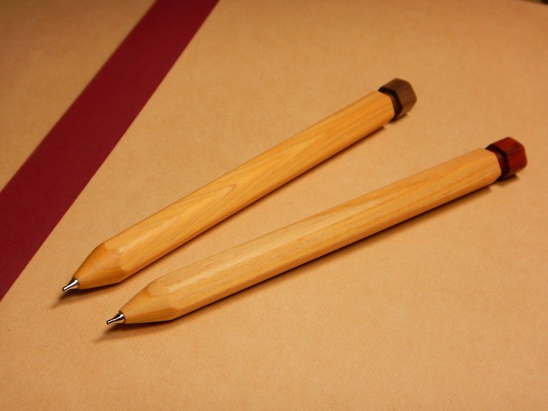 サイプレスヘキサゴンシャープペンシル - その他のペン - 木製 ブラウン
