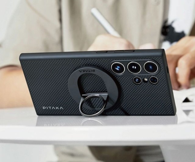 [極美品]Galaxy S24 Ultra + PITAKAケース2種類 PITAKA | Galaxy S24 Ultra Pinnutton 航空宇宙ファイバー衝突防止