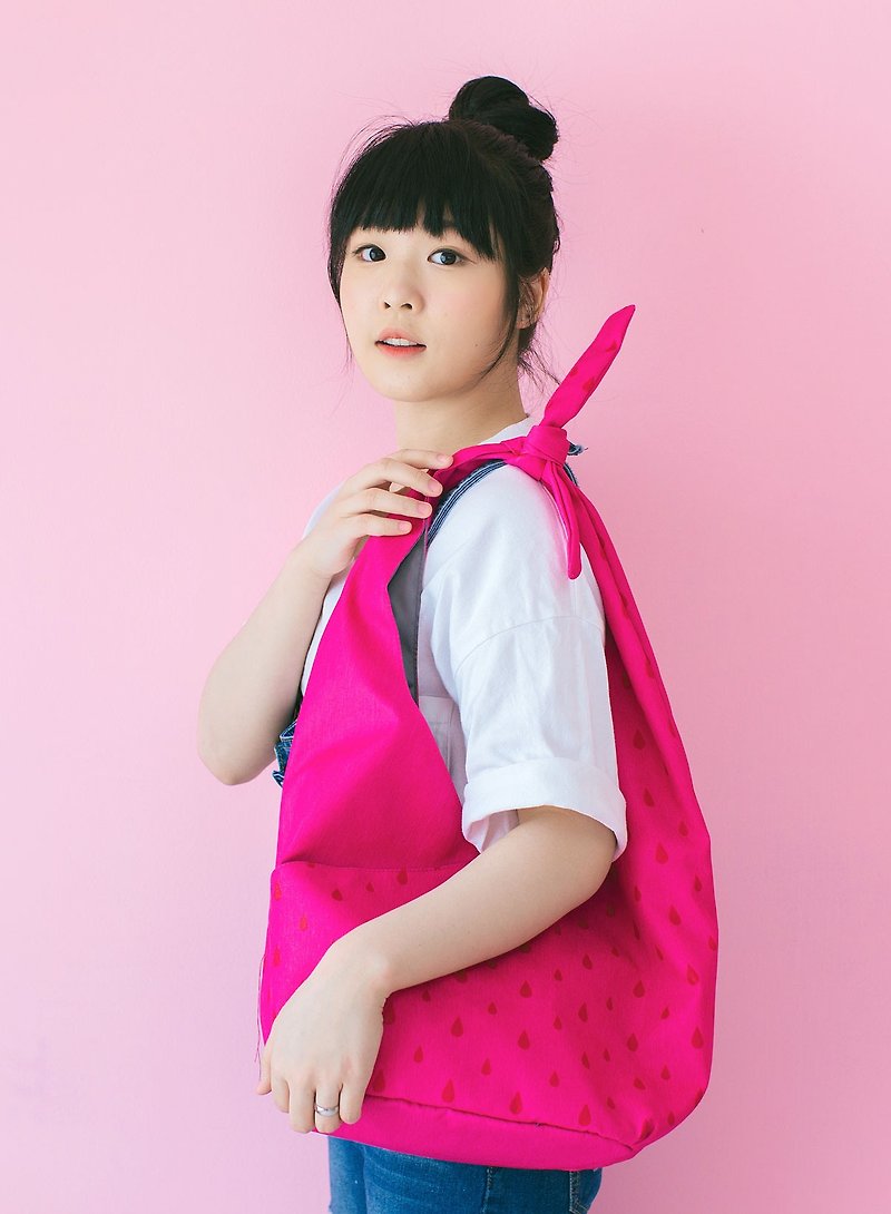 pink shoulder bag,tote bag - กระเป๋าแมสเซนเจอร์ - เส้นใยสังเคราะห์ สึชมพู