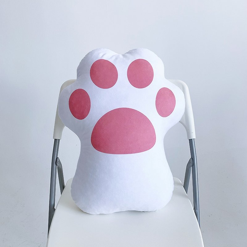 Cute cat paw pillow heterogeneous couple pillow cute creative gift - หมอน - วัสดุอื่นๆ สึชมพู