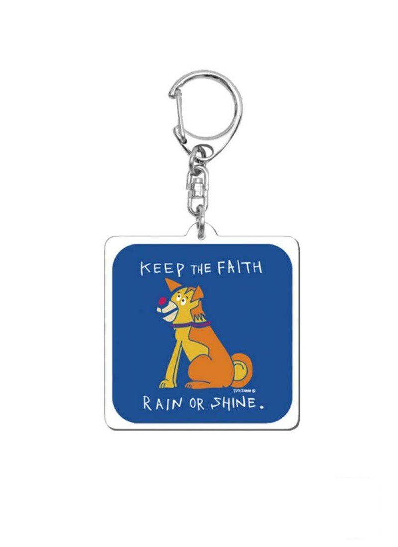 【JUTAコラボ】 KEEP THE FAITH RAIN OR SHINE アクリルキーホルダー - 鑰匙圈/鑰匙包 - 壓克力 透明