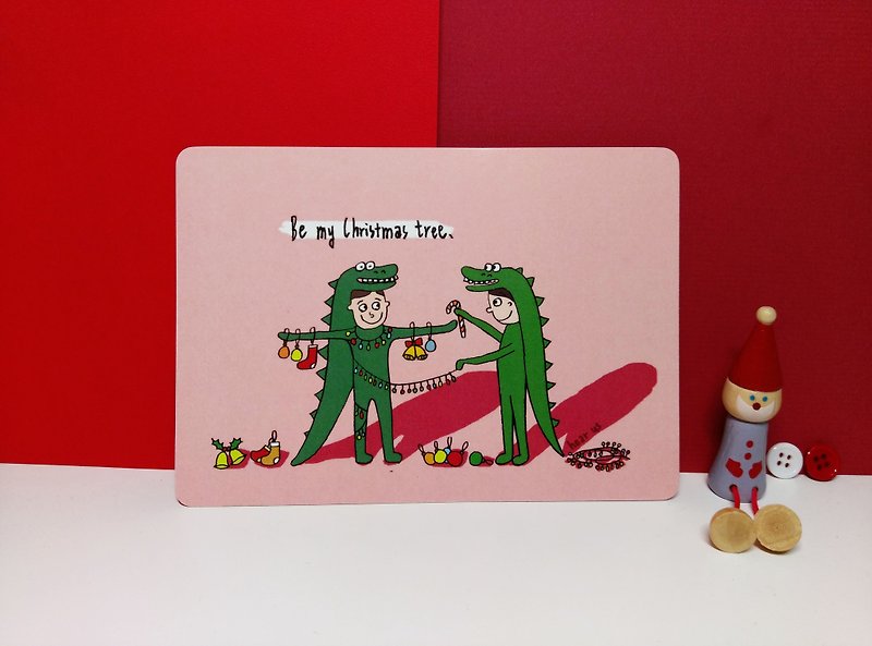 I really want a Christmas tree / Christmas postcard - การ์ด/โปสการ์ด - กระดาษ 