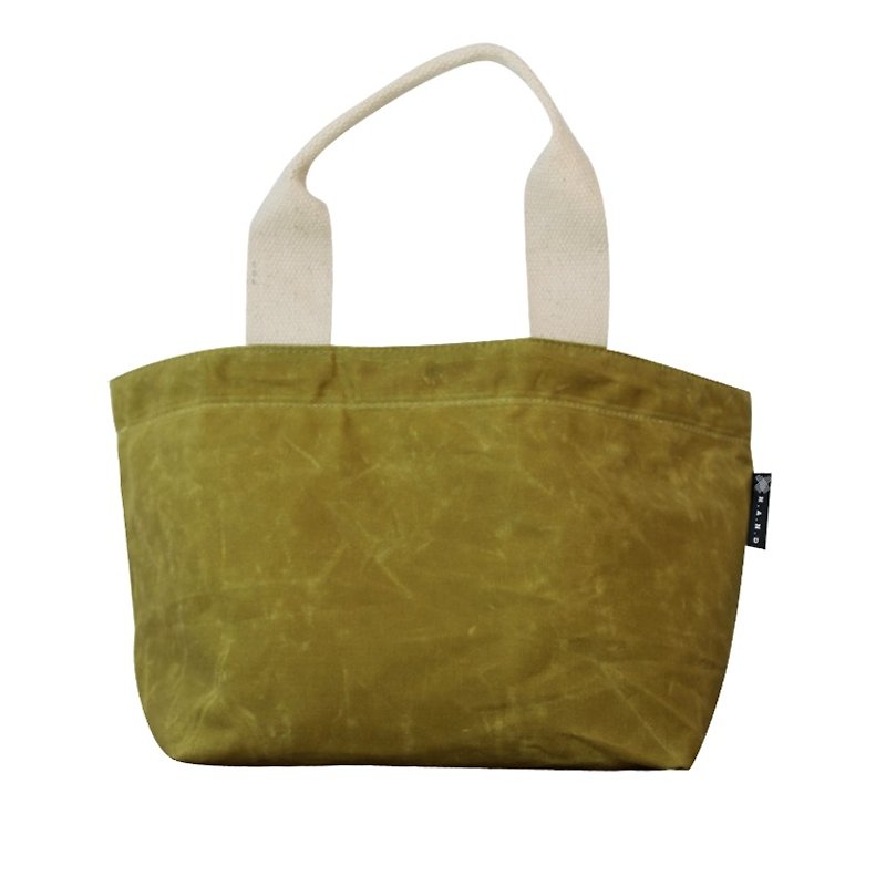 Palette Tote bag - Mustard - ถุงใส่กระติกนำ้ - ผ้าฝ้าย/ผ้าลินิน สีเหลือง