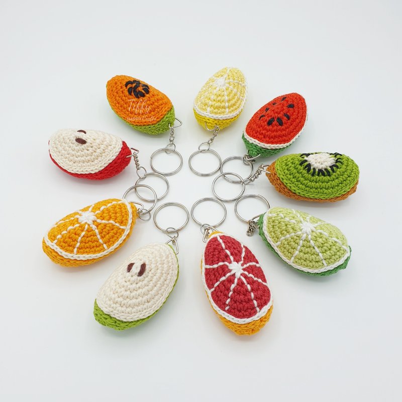 Fruit Keychain Easy Crochet PATTERN PDF - 手工藝教學/工具書 - 其他材質 