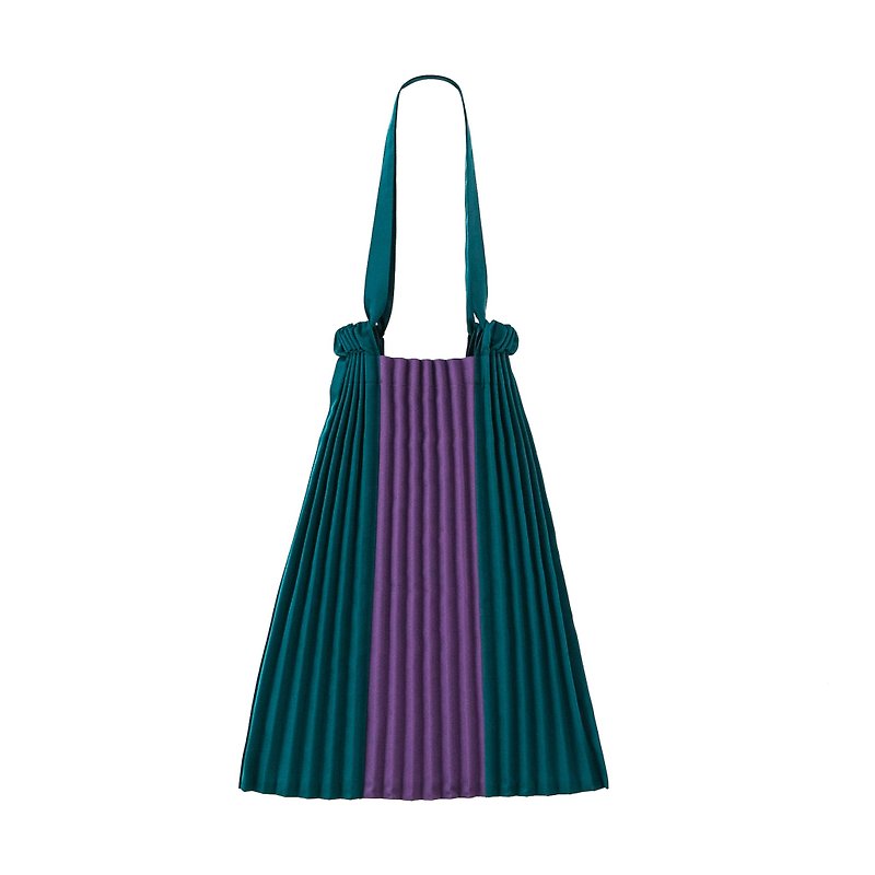 Errorism * 1/3 Pleated colour blocking drawstring tote bag - Messenger Bags & Sling Bags - Other Materials 