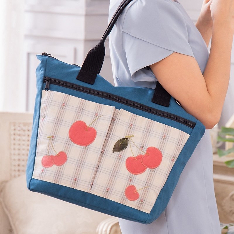 Cherry sweet backpack - Messenger Bags & Sling Bags - Cotton & Hemp Multicolor
