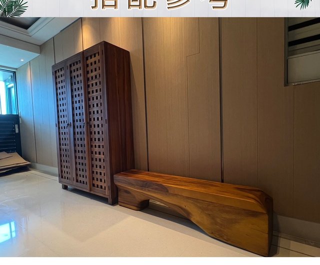 Jidi City 100% Log Furniture] SNCH003 Log Japanese Style