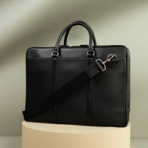 TABAC Leather Briefcase Black (black) - 26319 Luxury Leather Briefcase