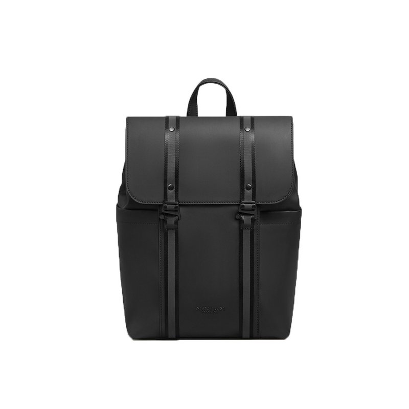 GASTON LUGA Splash mini Personalized Backpack - Classic Black - กระเป๋าเป้สะพายหลัง - วัสดุอื่นๆ สีดำ