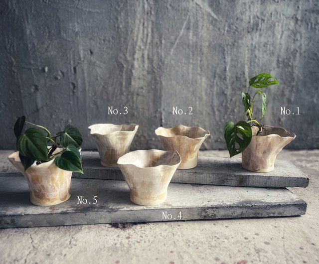 3号鉢プランター ダンス 白陶器ダンスポット/フレグランスブルーム