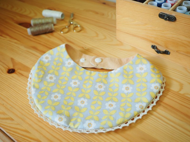 Handmade Baby Bib - Bibs - Cotton & Hemp Yellow