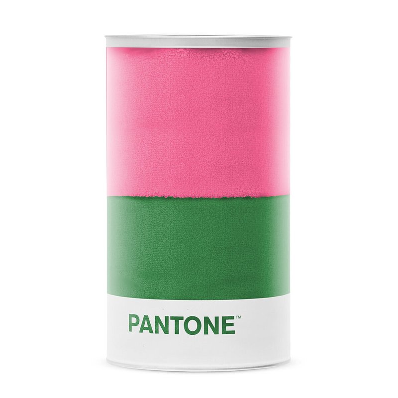 PANTONE - Funmix Collection Premium Cotton Towel Set - Hot Pink/Green - Towels - Cotton & Hemp Multicolor