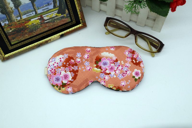 Flower sea adjustable sleep eye mask with storage bag sleep mask - ผ้าปิดตา - ผ้าฝ้าย/ผ้าลินิน 