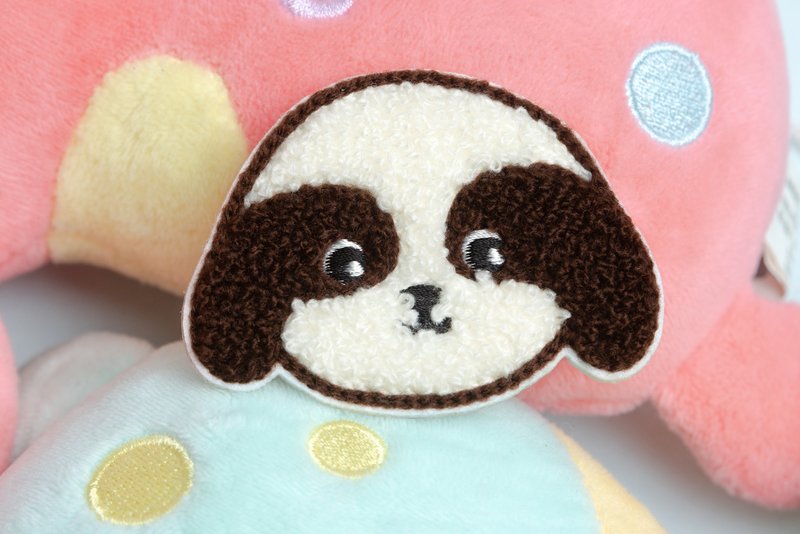 刺繡貼紙【萌犬系】西施  毛巾繡 立體刺繡 DND - 貼紙 - 聚酯纖維 咖啡色