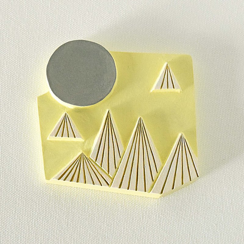 Artdeco Hand Mirror  (mountain - lemon yellow) - อุปกรณ์แต่งหน้า/กระจก/หวี - พลาสติก สีเหลือง