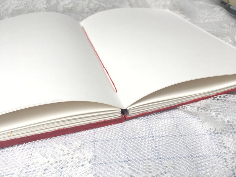 New Year / Valentine's Day surprise custom handmade notebook  - Notebooks & Journals - Paper Red