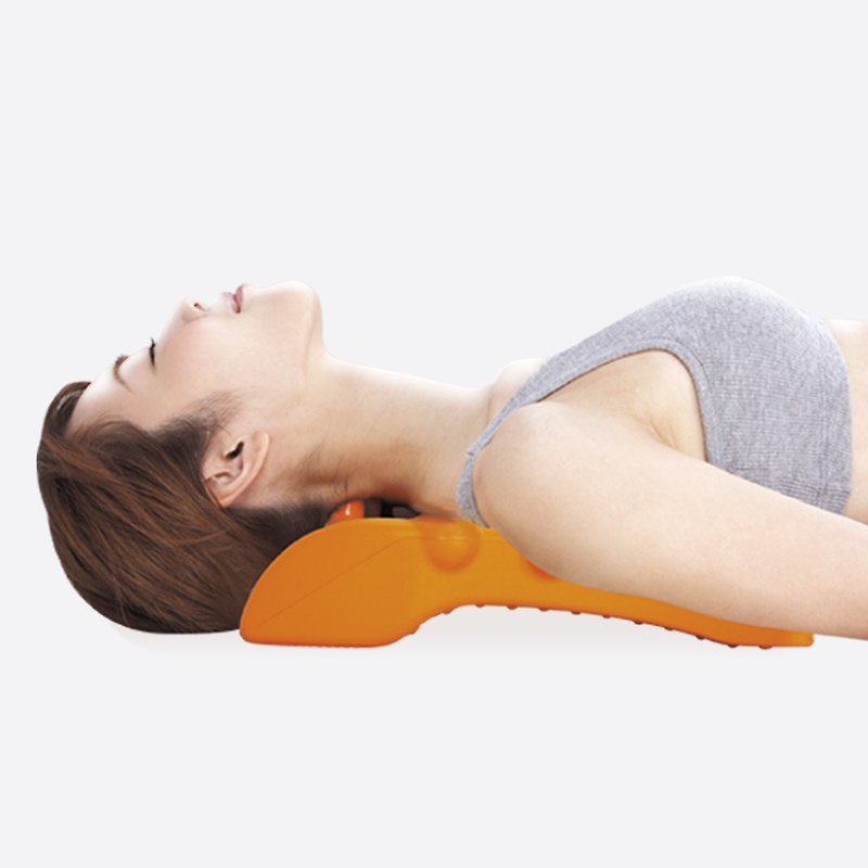 【PROIDEA】Cheese Relief Shoulder and Neck Massage Pillow - Other - Other Materials Orange