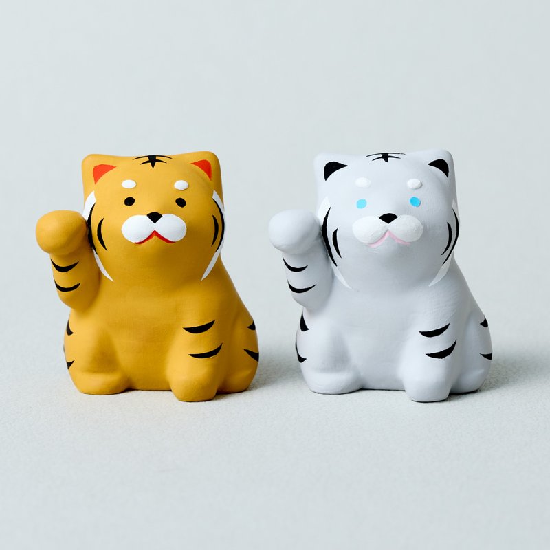 bengal tiger ✕ white tiger - ของวางตกแต่ง - พลาสติก สีส้ม