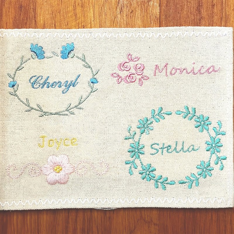 [Purchase additional embroidery] Customized text - lace embroidery text | Public version electric embroidery pattern - อื่นๆ - งานปัก หลากหลายสี