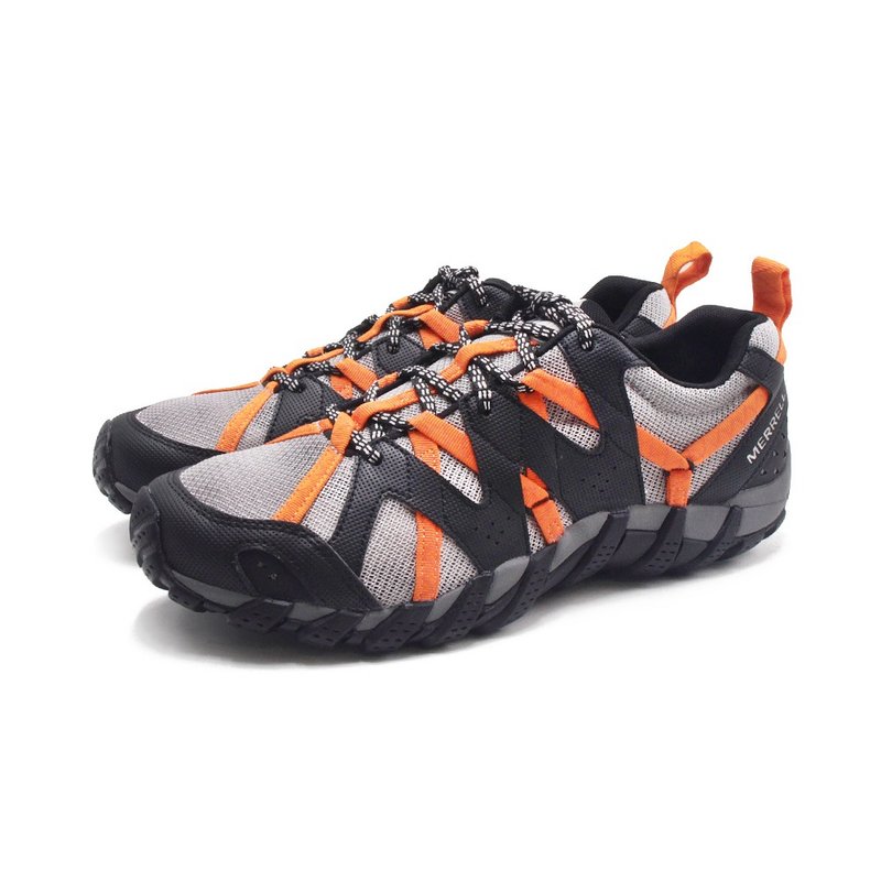 MERRELL WATERPRO MAIPO 2 amphibious outdoor shoes for men - black and orange - รองเท้าวิ่งผู้ชาย - วัสดุอื่นๆ 