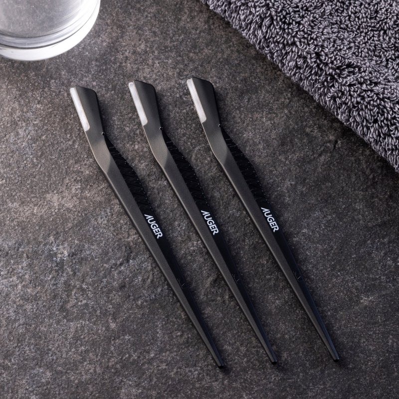 AUGER Eyebrow Razor 3 pcs - อื่นๆ - สแตนเลส 