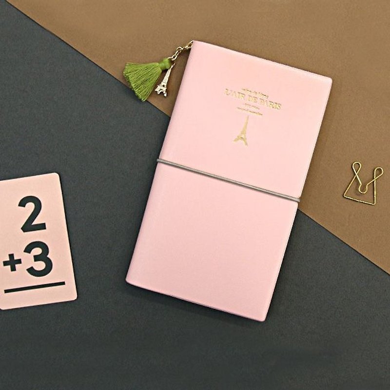 Knock - Korea Hand Calendar - 2017 Paris Tower with Zhou Zhi (aging) - sweet powder, PLD65249 - Notebooks & Journals - Paper Pink