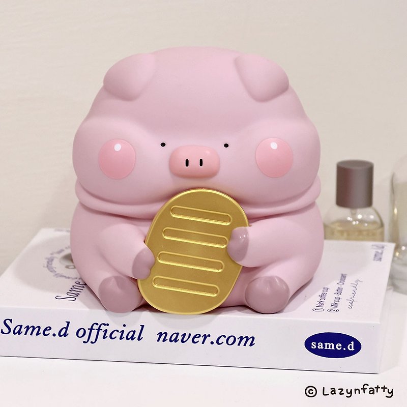 Fat and cute piggy bank - Coin Banks - Plastic Pink