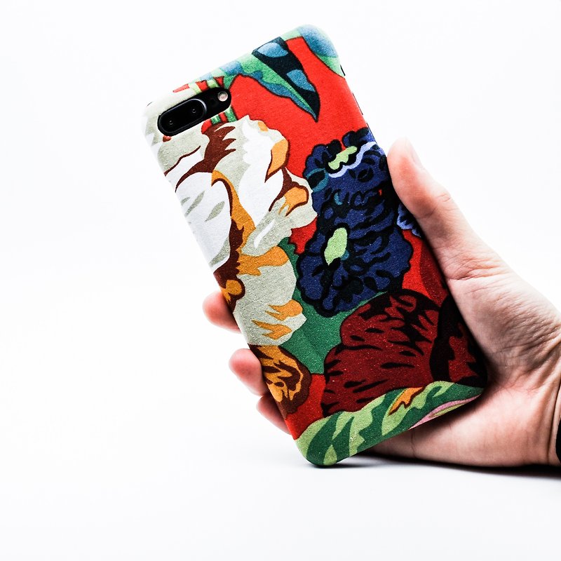 Loluptuous-Fabric phone case - 手機殼/手機套 - 棉．麻 紅色