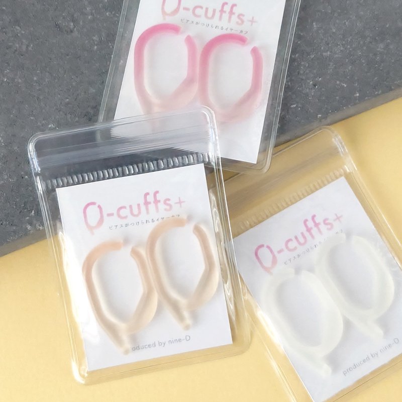 Ear cuffs that can be worn with pierced earrings_Q-cuffs+ - Cuff Links - Other Materials Transparent